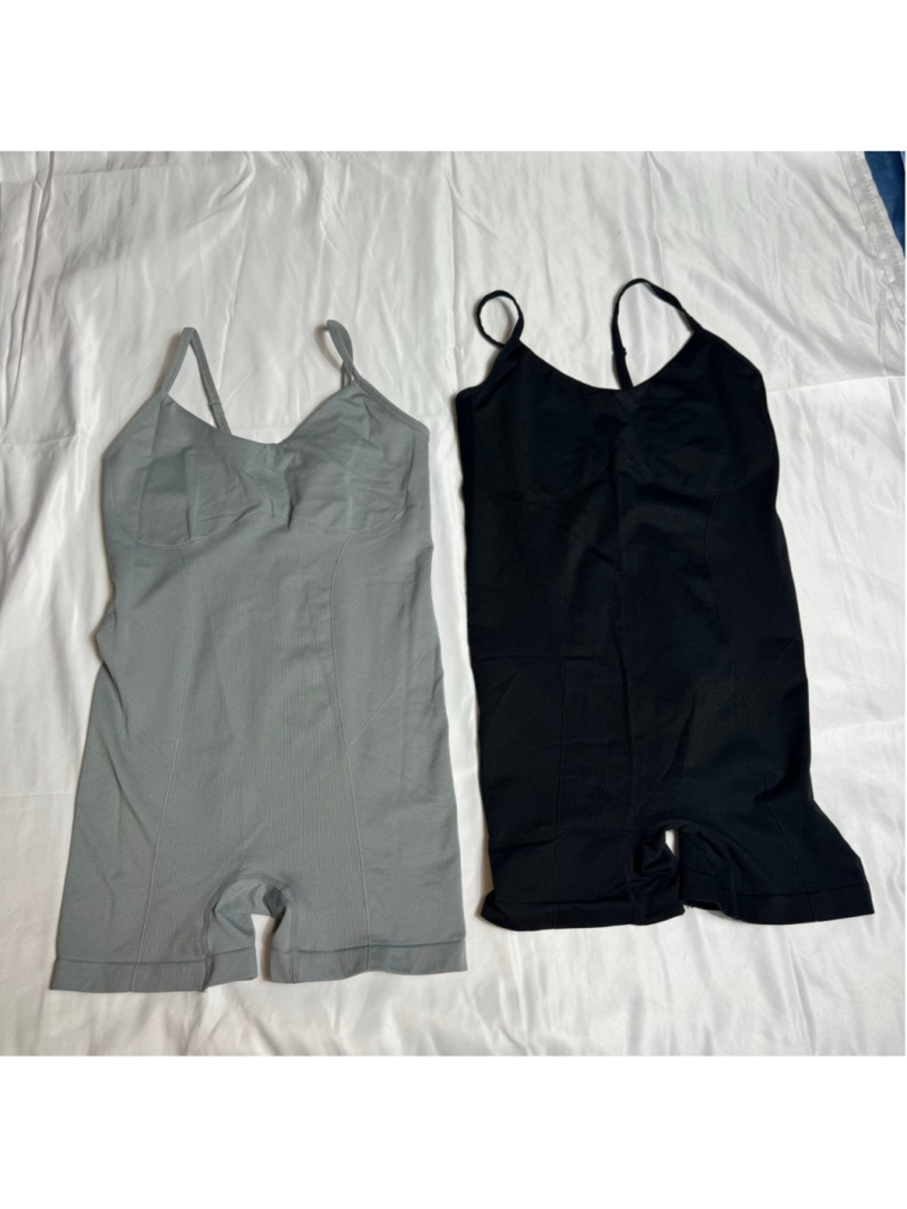 Women's Colsie Shapewear Bodysuit Set, Size M, Black and Grey